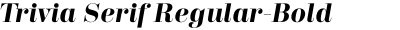 Trivia Serif Regular-Bold Italic